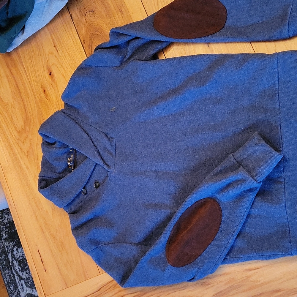 Mens polo sweater pull over